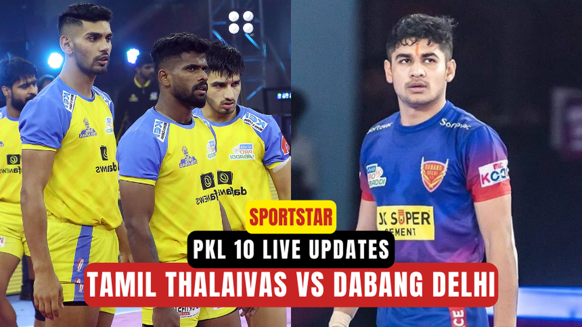 PKL LIVE Score, Tamil Thalaivas vs Dabang Delhi updates Young Tamil